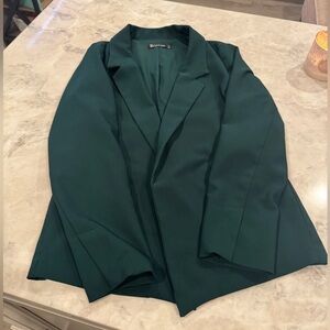 New York & Company Dark Green Blazer